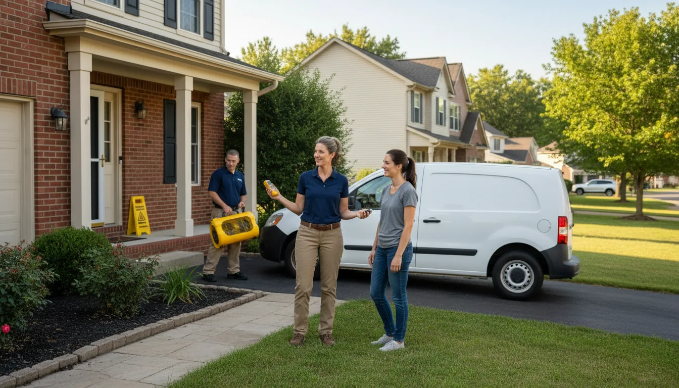 Water restoration image for Dehumidification And Cleanup Services in Martha, OK